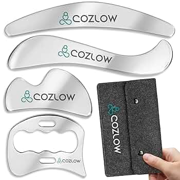 Amazon.com: COZLOW 4-in-1 Muscle Scraper Tool Set - Skin